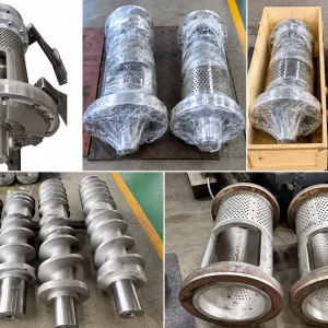 Bimetallic Coating Screw Barrel for Recycled Plastic Film and Bags Squeezer Machinery