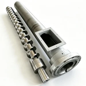 Steel Screw Barrel for Plastic Granulators in Waste Recycling